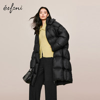  eifini/伊芙丽 轻薄 女士羽绒服 黑色 L 150-165斤