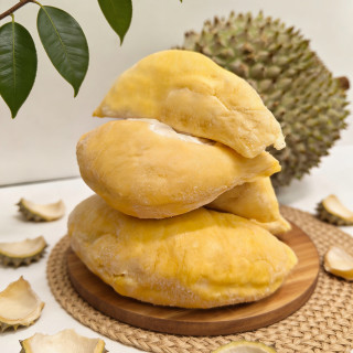 京鲜生 拒绝甜腻！越南干尧榴莲，浓香型天花板，回甘带点微苦的高级感！7.5斤(2个装) 液氮冷冻 保3.5房