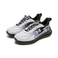 安德玛 童鞋儿童舒适跑鞋男女休闲透气耐磨运动童鞋舒适小白鞋 黑色 36