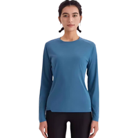 迪卡侬 防晒 女士运动T恤 孔雀蓝 XXS