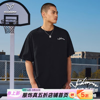  VEIDOORN/维动 纯棉 男士T恤 纯棉-黑 S