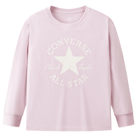 CONVERSE/匡威 儿童长袖T恤 糖霜粉 130 /64 【身高116-122cm】