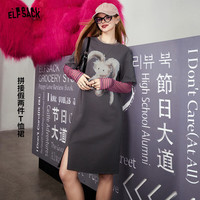 ELF SACK/妖精的口袋 假两件 女士连衣裙