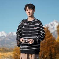  JEANSWEST/真维斯 条纹针织 男士圆领卫衣