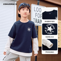 CONVERSE/匡威 拼接假两件 儿童长T恤