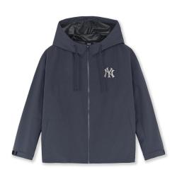 MLB 男女同款情侣大LOGO连帽防泼水夹克外套25秋季WJB80