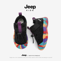  Jeep/吉普 防滑 儿童运动鞋 迷彩黑 37