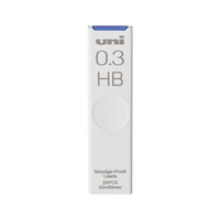 uni 三菱铅笔 UL-S 防污自动铅笔替芯 HB 0.3mm 25支装