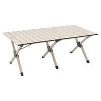  MOBI GARDEN/牧高笛 轻量折叠 户外蛋卷桌 雅致灰 L号