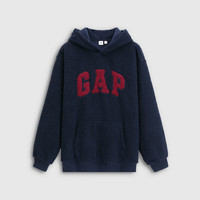 Gap 男女装仿羊羔绒宽松连帽卫衣外套（多色可选）