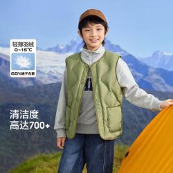 巴拉巴拉 校服神器轻薄羽绒儿童马甲秋冬季男童女童背心中大童小童青少年