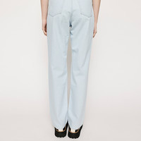  MOUSSY/摩西 复古做旧破洞毛边 女士牛仔裤 浅蓝色111