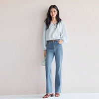 eifini/伊芙丽 宽松系带领子 女士衬衫