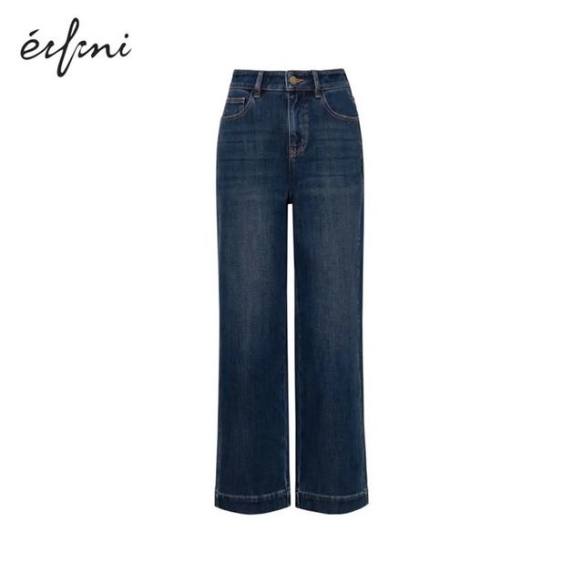 伊芙丽 朱珠代言万向弹牛仔面料爆款升级宽脚口设计烟管裤