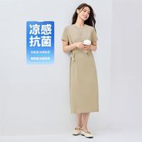  GIORDANO/佐丹奴 凉感 女士连衣裙 可调侧腰带
