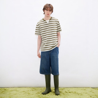  gxgjeans 假两件设计 男士短袖T恤