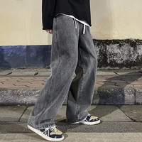 燠阳 男士春秋宽松牛仔裤 三色可选