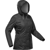 DECATHLON/迪卡侬 防水 女士雪地徒步夹克 黑色