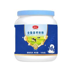 澳牧淳 高钙高蛋白 脱脂奶粉  脱脂高钙1000g 罐装