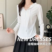 诗莉奥 长袖T恤 修身显瘦上衣 设计感