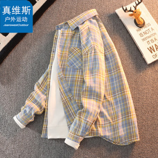 JEANSWEST OUTDOOR 宽松 男士长袖衬衫