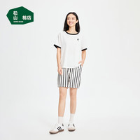 松山棉店 棉质 睡衣套装 女士-白色 L (女士165,男士175)