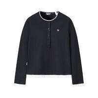 FILA/斐乐 修身 女士针织长袖衫 传奇蓝-NV M 165/84A/M