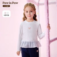  Paw in Paw 可爱 女童长袖T恤 Pink粉色/25 110