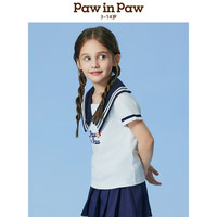  Paw in Paw 凉感 女童短袖T恤 Navy藏青色/59 110