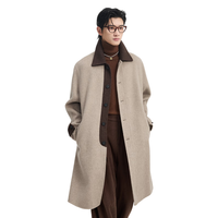  Earl Joel/伯爵卓尔 撞色设计 男士双面呢大衣