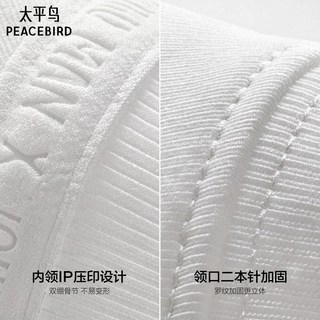  PEACEBIRD/太平鸟 联名刺绣 男士短袖T恤