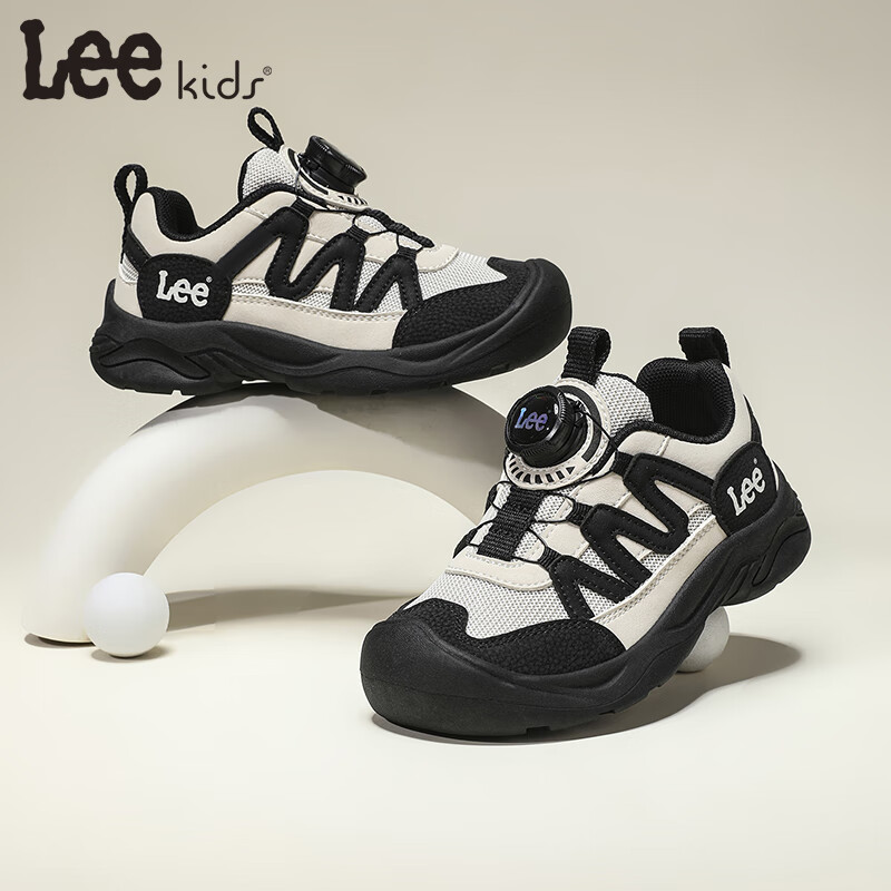  LEE KIDS 防滑 儿童运动鞋 黑色 35 【脚长225mm】