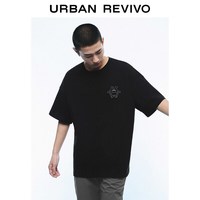  URBAN REVIVO 棉质宽松 男士短袖T恤