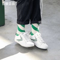 豆瓣 X飞跃 联名帆布鞋939女款男款休闲踏春经典小白鞋复古绿尾