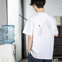 豆瓣 打工人主题短袖T恤休闲宽松文化衫国潮情侣装