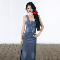  LA CRAWFISH 收腰侧开叉 女士连衣裙