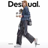  Desigual 手绘印花 女士休闲裤