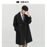 Earl Joel/伯爵卓尔 发热 男士风衣 内胆羽绒 月夜黑 【II代升级-发热 / 抗皱】 2XL (185)