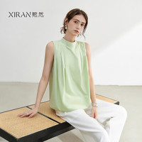  XIRAN/熙然 小立领 女士衬衫 浅绿 S