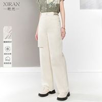  XIRAN/熙然 宽松破洞 女士牛仔裤 S