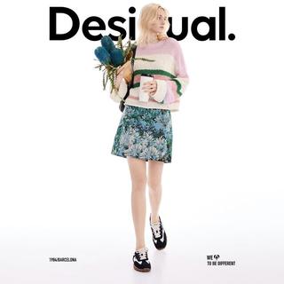  Desigual 撞色拼接 女士针织衫
