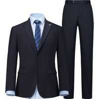  HLA/海澜之家 轻商务 男士西服套装 藏青01  5XL 190/112C 182~200斤