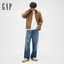 Gap 基础款 棉质圆领长袖T恤 XL 美码2XL亚洲码185/108A 白色