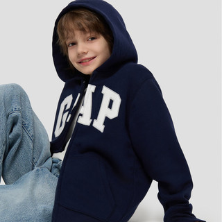 Gap/盖璞 仿羊羔绒 儿童连帽卫衣 海军蓝 130 /68(8-9岁)