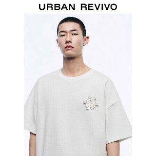  URBAN REVIVO 棉质宽松 男士短袖T恤