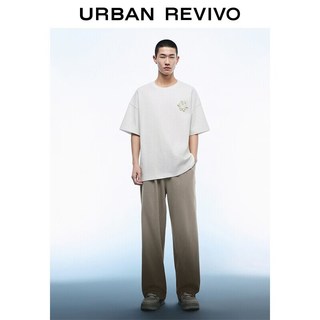  URBAN REVIVO 棉质宽松 男士短袖T恤