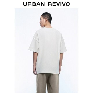  URBAN REVIVO 棉质宽松 男士短袖T恤