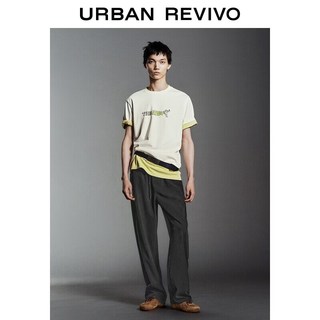  URBAN REVIVO 简约 男士长裤