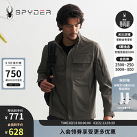 SPYDER 秋冬新品男子MOUNTAIN LIFE 保暖休闲夹克外套24CF107M 灰铜绿 L