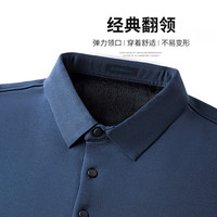 SHANSHAN/杉杉 含桑蚕丝 男士POLO衫 S /165 黑色